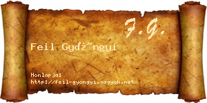Feil Gyöngyi névjegykártya