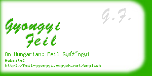 gyongyi feil business card